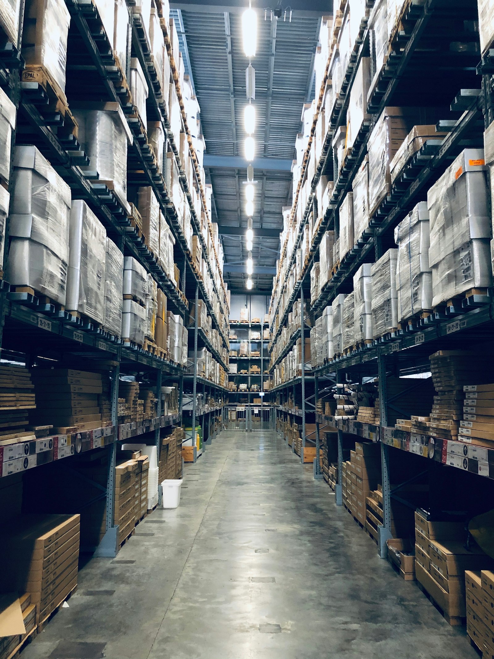 Large fertilizer warehouse